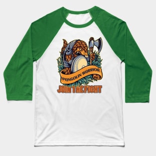 Pangolin Warrior Baseball T-Shirt